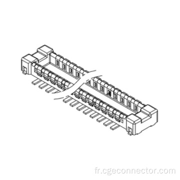 Connecteur de type de type vertical SMT